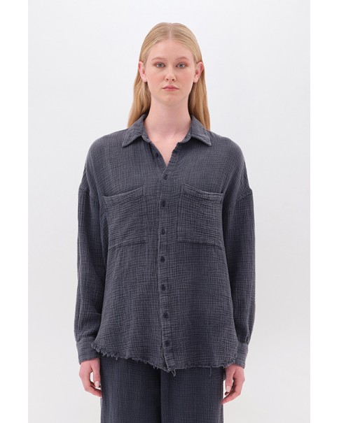 Dirty Laundry - Relaxed Shirt With Raw Edges