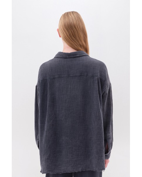 Dirty Laundry - Relaxed Shirt With Raw Edges