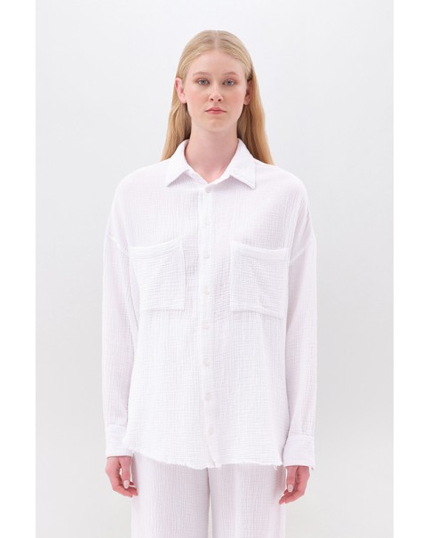 Dirty Laundry - Relaxed Shirt With Raw Edges