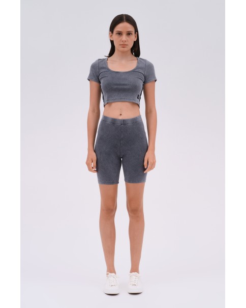 Dirty Laundry - Rib Cycling Shorts