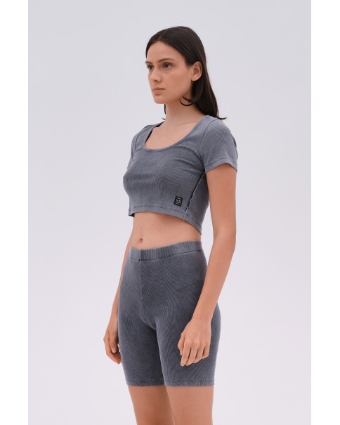 Dirty Laundry - Rib Cycling Shorts