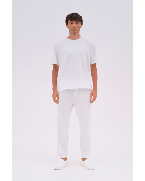 Dirty Laundry - Piquet T-shirt With Raw Edges