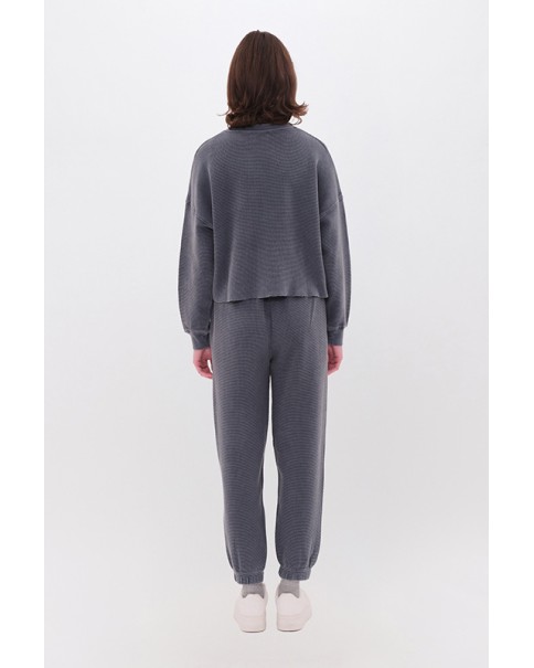 Dirty Laundry - Cropped Waffle Longsleeve