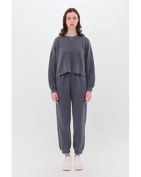Dirty Laundry - Waffle Cuffed Sweatpants