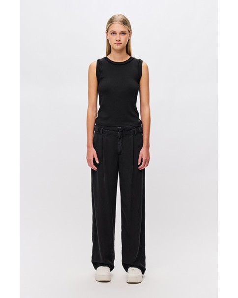 Dirty Laundry - Curved Hem Rib Tank Top