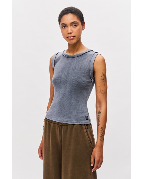 Dirty Laundry - Curved Hem Rib Tank Top