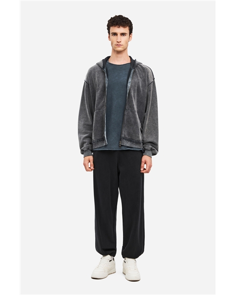 Dirty Laundry - Oversized Fullzip With Raw Edges Dirty Laundry - Oversized Fullzip With Raw Edges