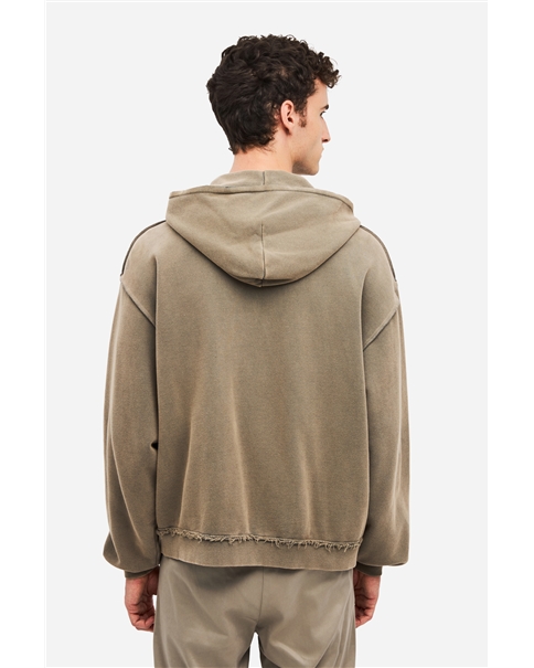 Dirty Laundry - Oversized Fullzip With Raw Edges Dirty Laundry - Oversized Fullzip With Raw Edges