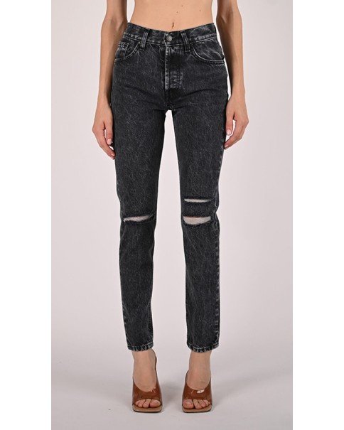 Kelly Black Pearl Ripped Pants