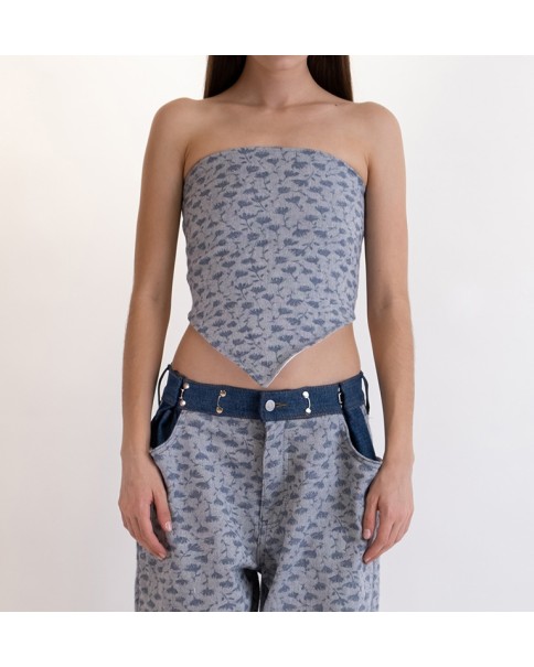 Salt And Pepper - Savina Fleur Top