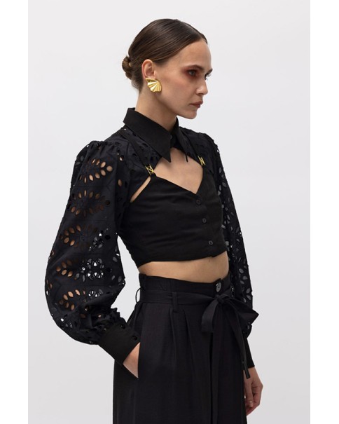MalloryTheLabel - Simon Black Top