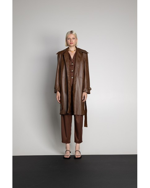 Mallory The Label - Karma Brown Trenchcoat