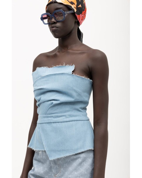 Mallory The Label - Maya Denim Top