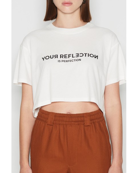Nadia Rapti - Perfect Refrection Crop Tshirt Nadia Rapti - Perfect Refrection Crop Tshirt