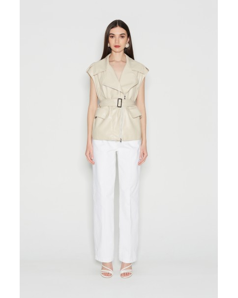 Nadia Rapti - Soft Escape Eco Leather Vest Nadia Rapti - Soft Escape Eco Leather Vest