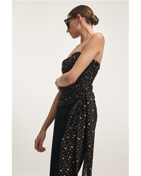 Nadia Rapti - Skyline Strapless Top