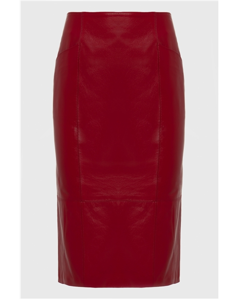 Nadia Rapti - London Leather Midi Skirt
