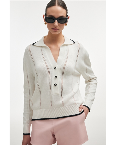 Nadia Rapti - Lauren Knitted Blouse