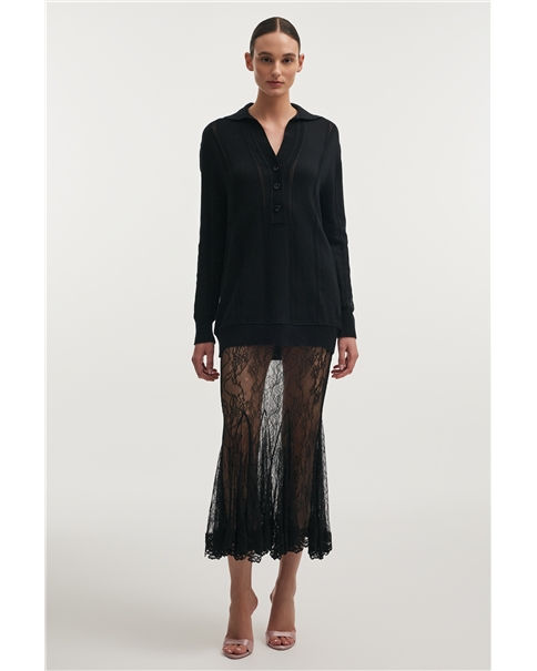 Nadia Rapti - Lauren Knitted Long Blouse