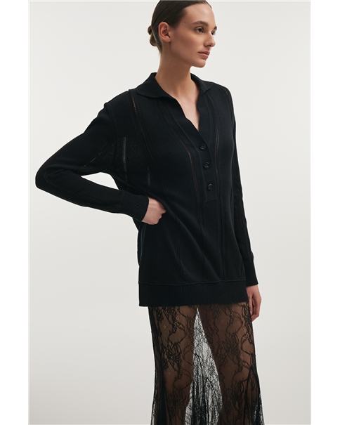 Nadia Rapti - Lauren Knitted Long Blouse Nadia Rapti - Lauren Knitted Long Blouse