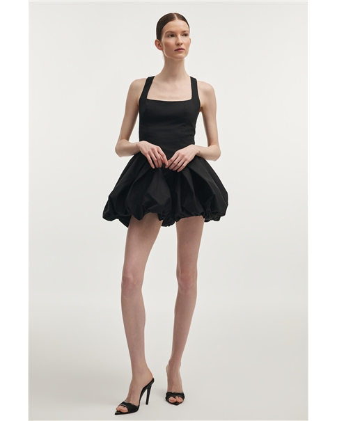 Nadia Rapti - Hibiscus Bubble Mini Dress
