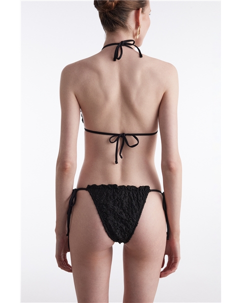 Nadia Rapti - Black Pearl Triangle Bikini