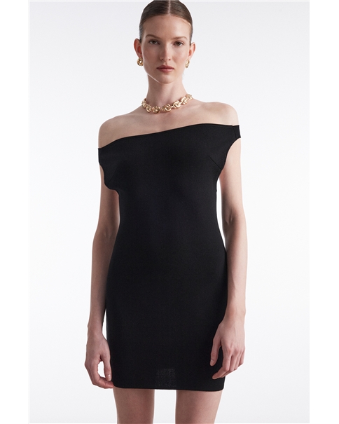 Nadia Rapti - Fine Line Knitted Mini Dress Nadia Rapti - Fine Line Knitted Mini Dress