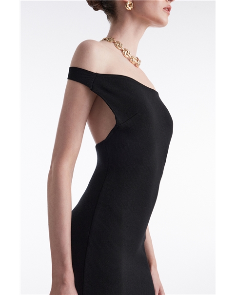 Nadia Rapti - Fine Line Knitted Mini Dress Nadia Rapti - Fine Line Knitted Mini Dress