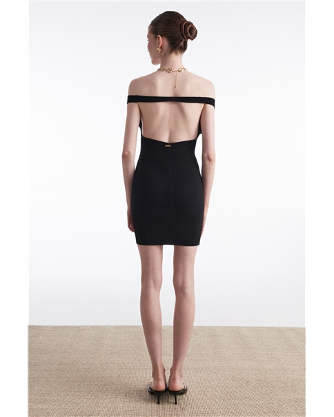 Nadia Rapti - Fine Line Knitted Mini Dress Nadia Rapti - Fine Line Knitted Mini Dress