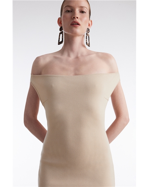 Nadia Rapti - Fine Line Knitted Mini Dress Nadia Rapti - Fine Line Knitted Mini Dress