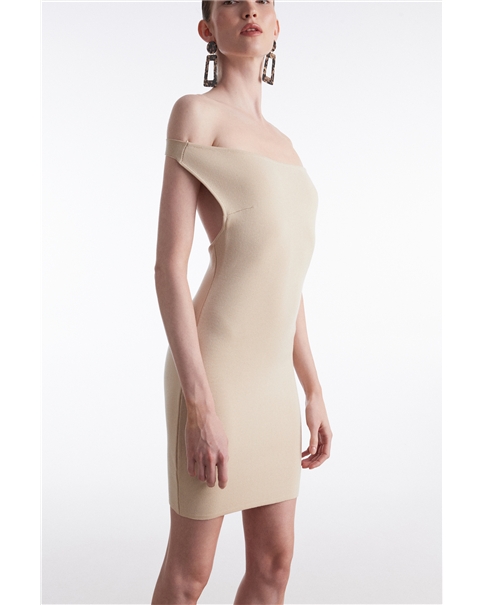 Nadia Rapti - Fine Line Knitted Mini Dress Nadia Rapti - Fine Line Knitted Mini Dress