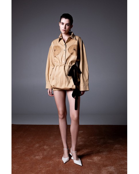 Milkwhite - Mini Long Sleeves Dress