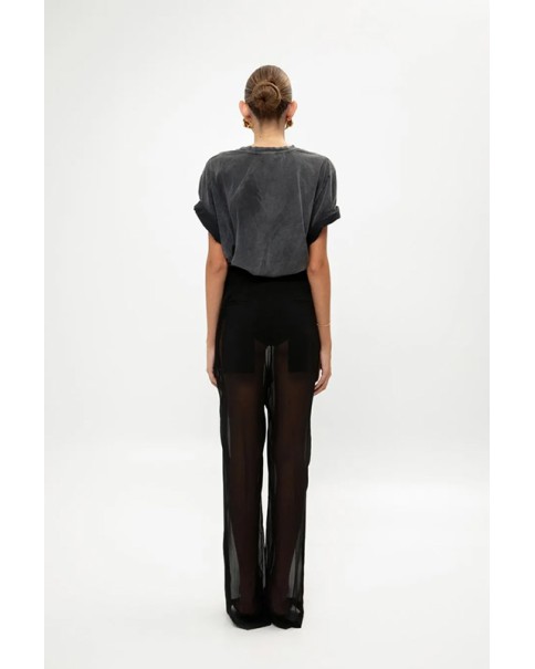 Black Sheer Pants
