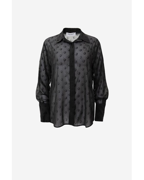 Black Shirt With Charm Garlic