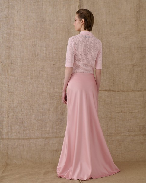 Vassia Kostara - Dusty Pink Satin Mermaid
