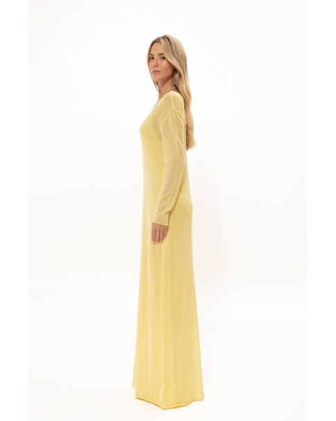 Vassia Kostara - Chamomile Yellow Two-Layered Dress