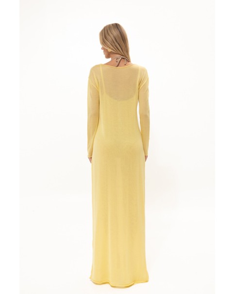 Vassia Kostara - Chamomile Yellow Two-Layered Dress