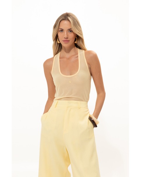 Vassia Kostara - Chamomile Yellow Tank Top