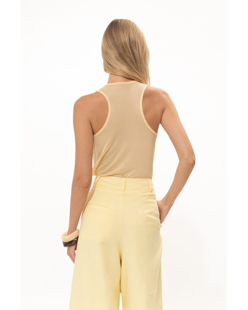 Vassia Kostara - Chamomile Yellow Tank Top