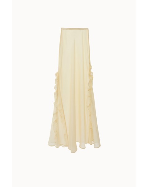 Vassia Kostara - Chamomile Yellow Sheer Skirt
