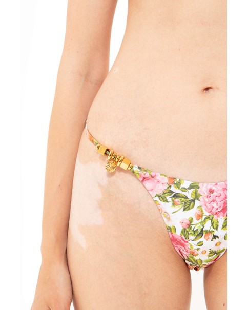 Vassia Kostara - Pink Passion Thin Strap Bikini Bottoms