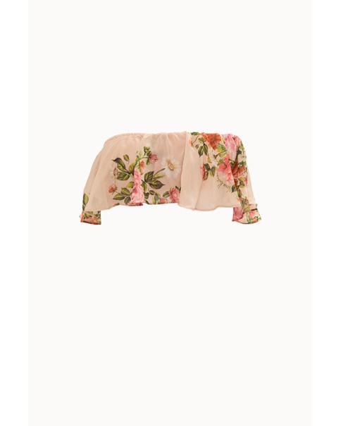 Vassia Kostara - Pink Romance Crop Top