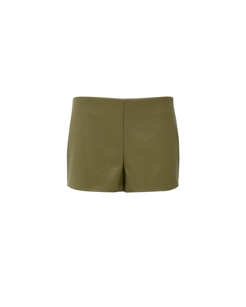 Vassia Kostara - Faux Leather Shorts