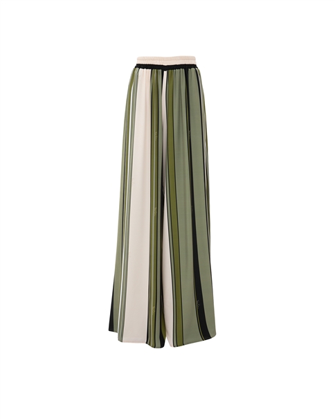 Vassia Kostara - Khaki Striped Pants