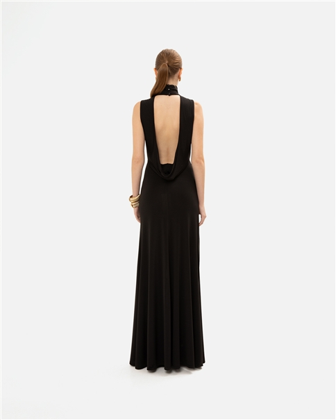 Vassia Kostara - High Neck Black Gown