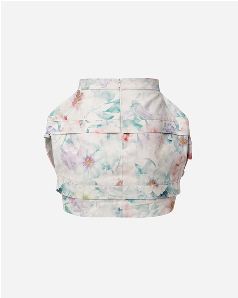 Vassia Kostara - Pastel Floral Mini Skirt Vassia Kostara - Pastel Floral Mini Skirt