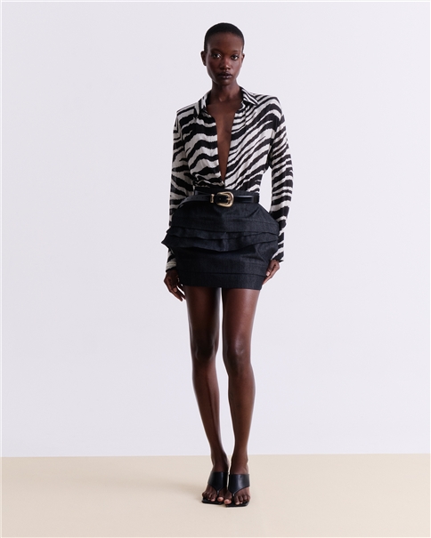 Vassia Kostara - Denim Mini Skirt