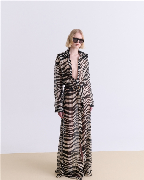Vassia Kostara - Floral Chemisier Maxi Dress