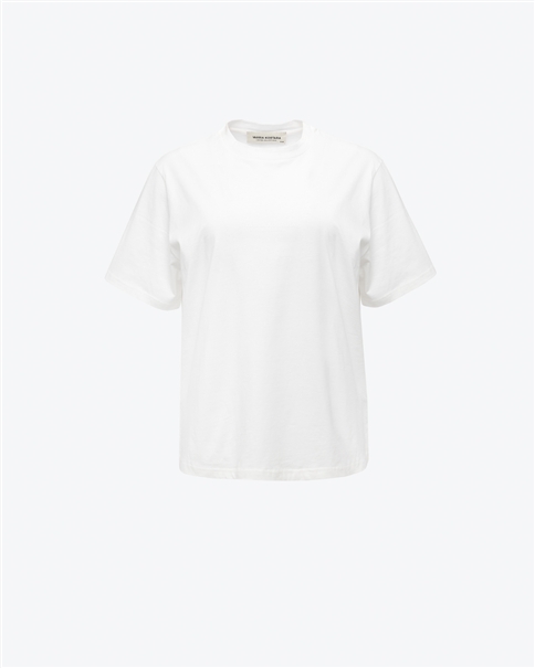 Vassia Kostara - White T-shirt With Blue Bandana