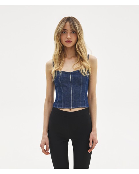 SunSetGo - Bianca Denim Top